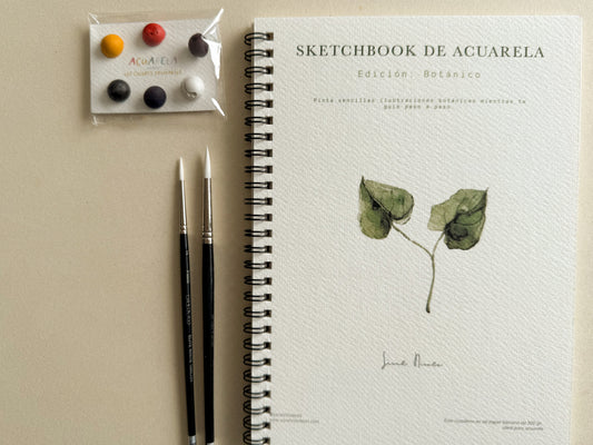 Kit 1 (Sketchbook+acuarelas+pinceles)