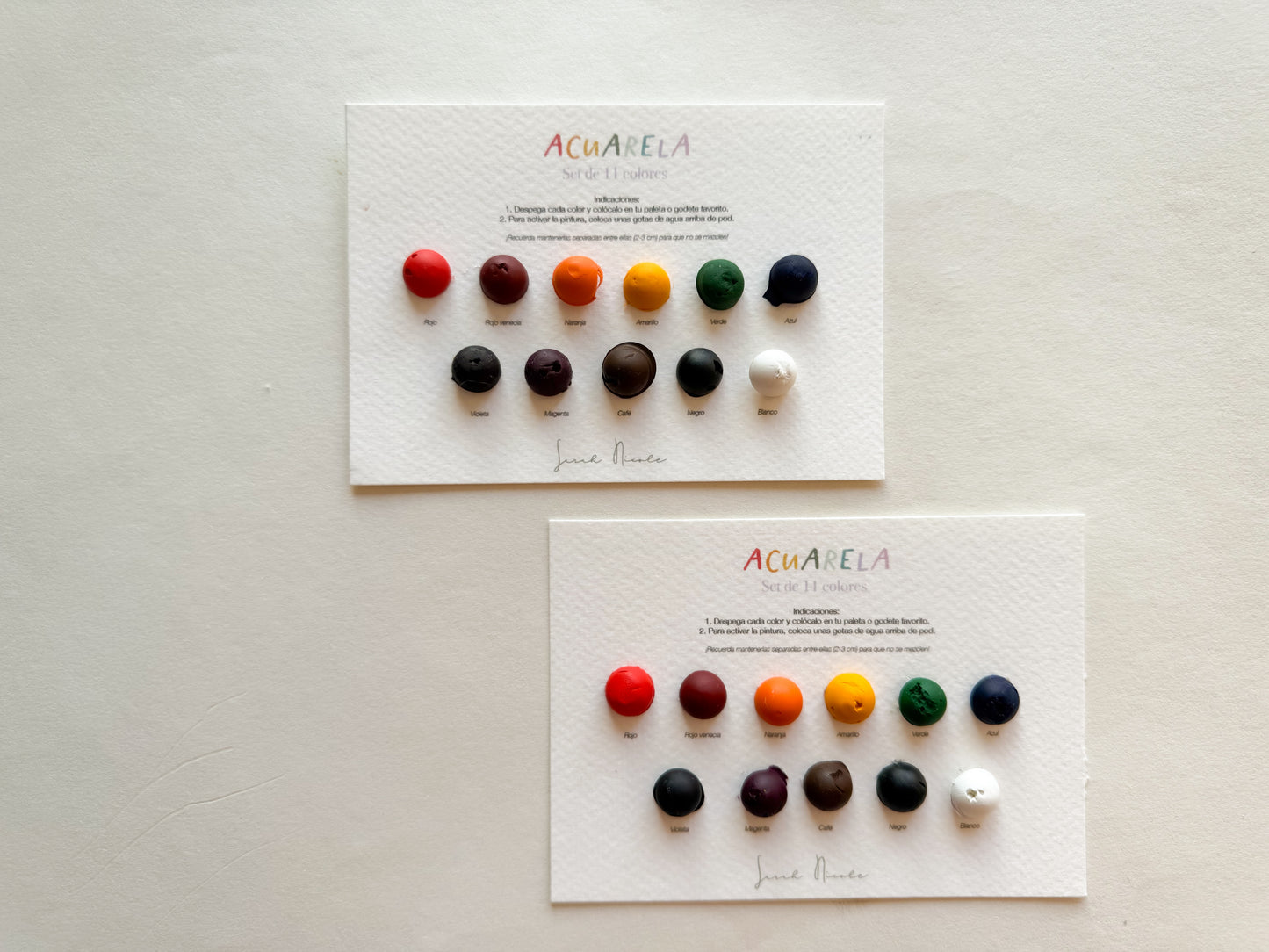 Acuarelas Rainbow (Set de 11 colores)