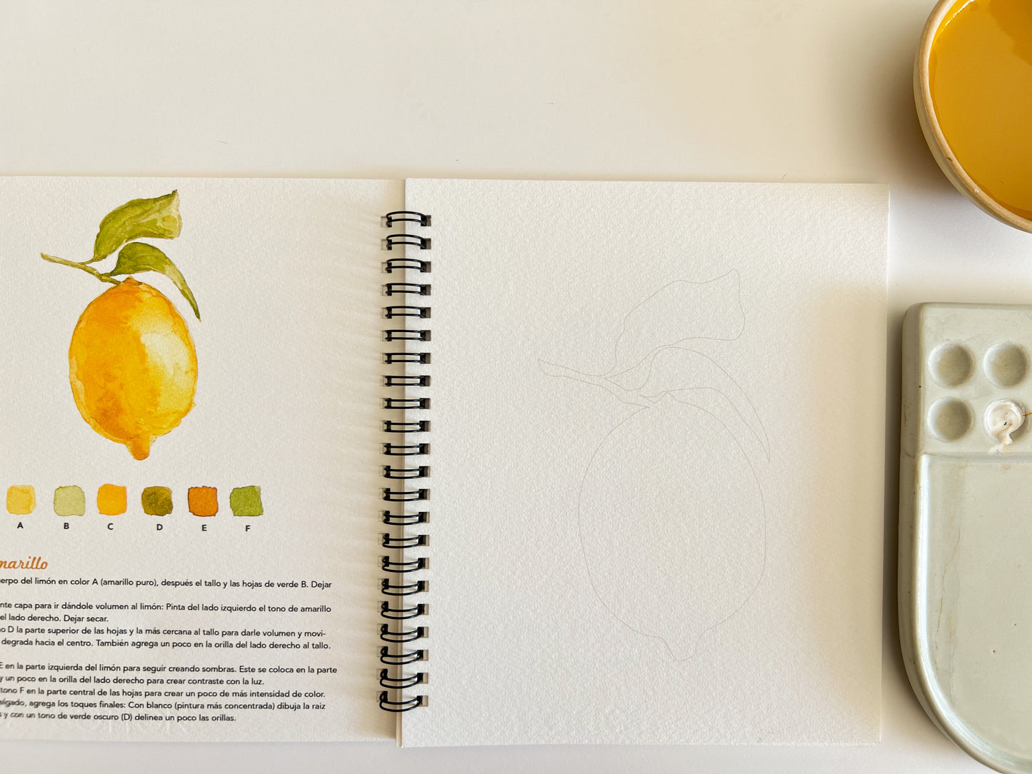 Sketchbook de acuarela: Frutas & verduras