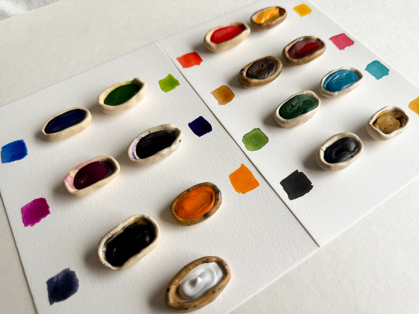 Mini cuencos de acuarela