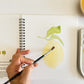 Sketchbook de acuarela: Frutas & verduras