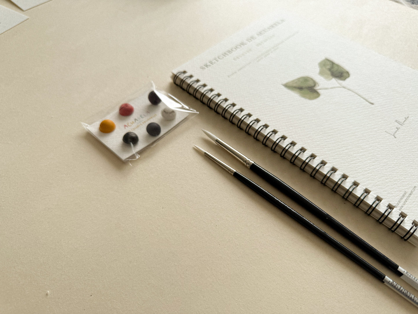Kit 1 (Sketchbook+acuarelas+pinceles)